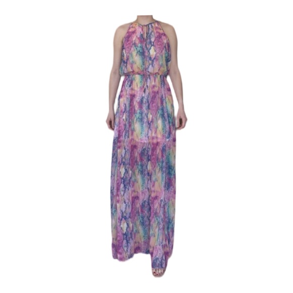 colorful print maxi dress from boutique in the South - Picture 3 of 8